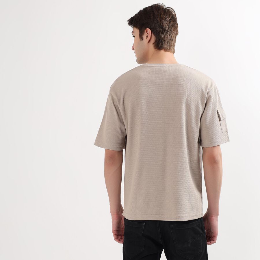 Men's Half Sleeves T-Shirt, Beige, large image number null