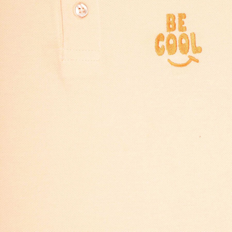 Boys Solid T-Shirt, Peach, large image number null