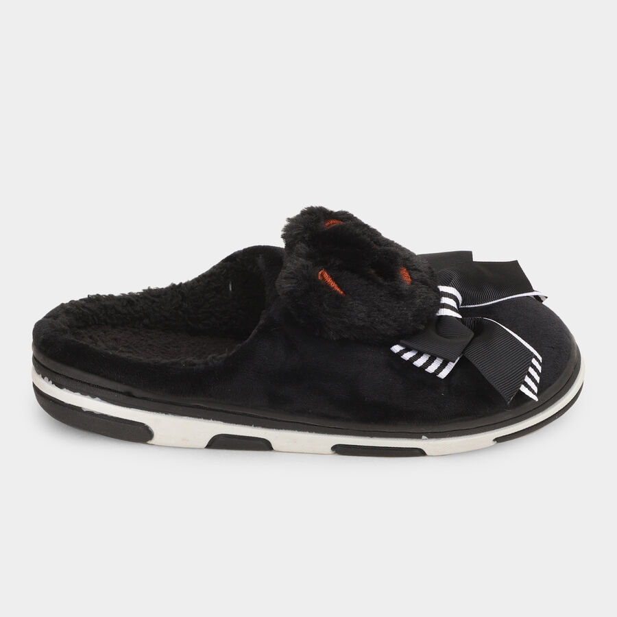 Ladies's Slippers, काला, large image number null