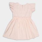 Girls' 100% Cotton Frock, हल्का गुलाबी, small image number null