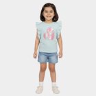 Girls' T-Shirt, Light Blue, small