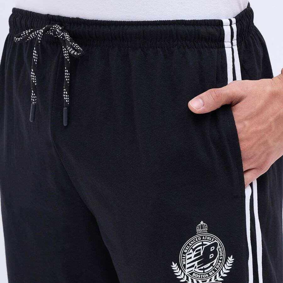 Men's Basic Track Pants, Black, large image number null
