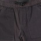 Boys' Dark Grey Regular Fit Cargo Jogger Trousers, गहरा ग्रे, small