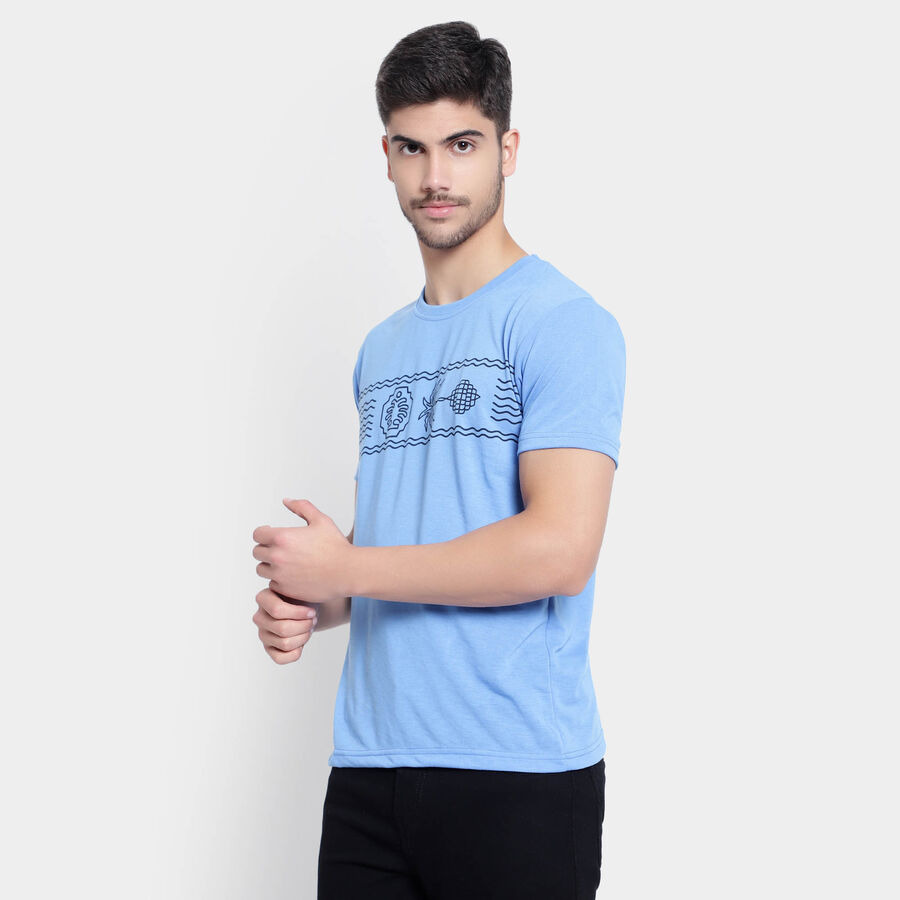 Round Neck T-Shirt, Light Blue, large image number null