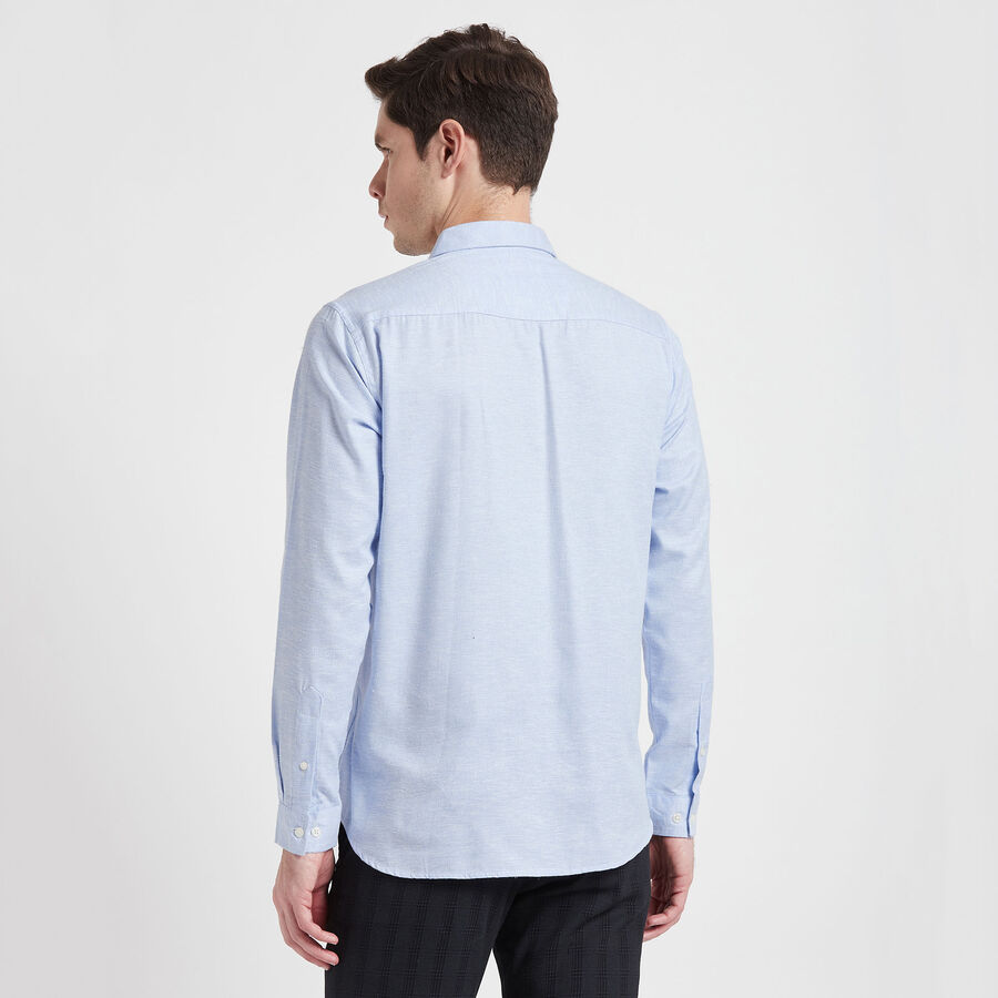 Solid Casual Shirt, Light Blue, large image number null