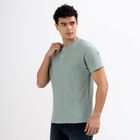 Men's Henley Half Sleeves T-Shirt, Light Green, small image number null
