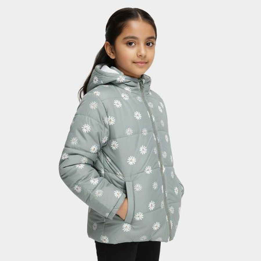 Girls' Jacket, Olive, large image number null