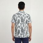 Men's Dark Green Cotton Classic Collar Casual Shirt, Dark Green, small