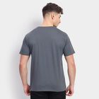Men's 100% Cotton Round Neck Half Sleeves T-Shirt, Mid Blue, small image number null