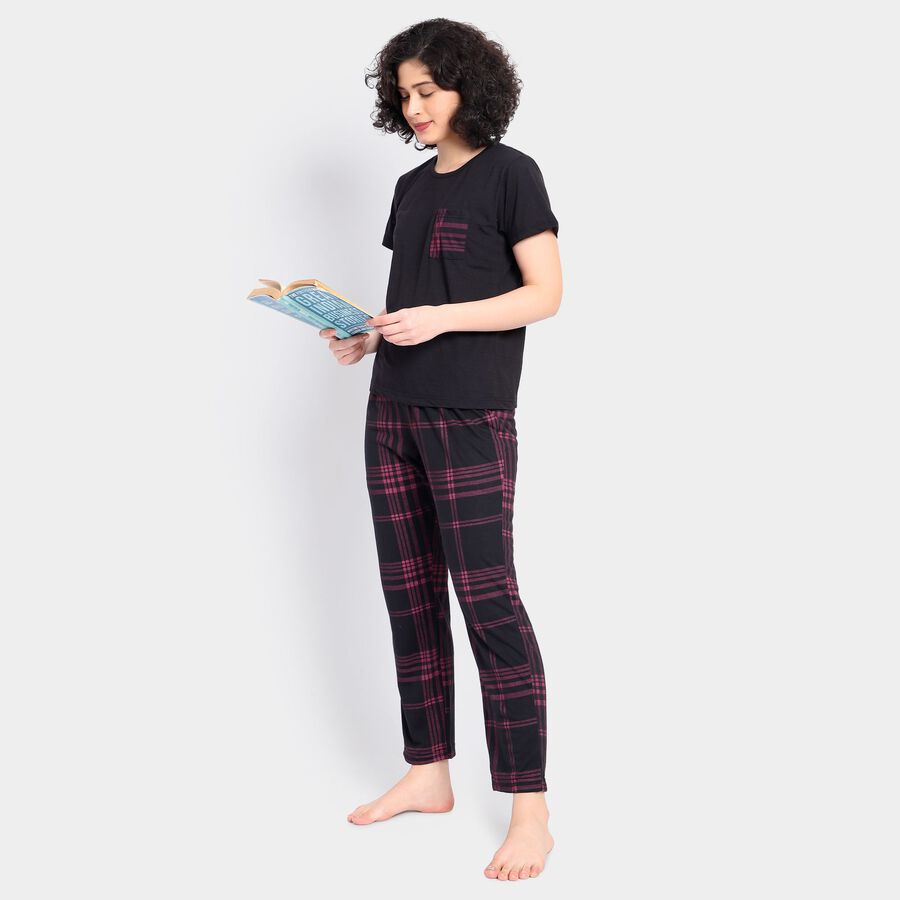 Ladies' Night Suit, Black, large image number null