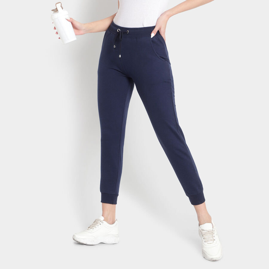Solid Jogger Joggers, Melange Blue, large image number null