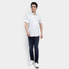 Cotton Printed Casual Shirt, White, small image number null