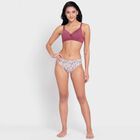Printed Cotton Panty, Pink, small image number null