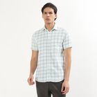 Men's Light Sage Green Cotton Classic Casual Shirt, हल्का हरा, small