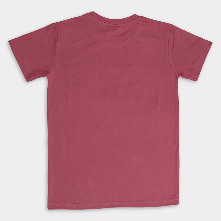 Boys' Half Sleeves T-Shirt, Pink, large image number null
