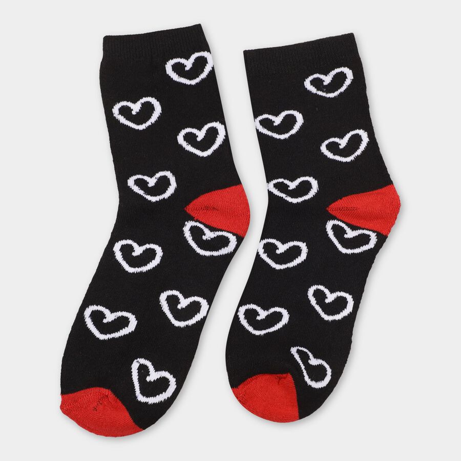 Ladies' Socks , काला, large image number null