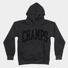 Boys' Dark Grey Hoodie Neck Graphic Print Sweatshirt, Dark Grey, small