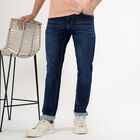 Men's Dark Blue Skinny Fit Jeans, गहरा नीला, small image number null