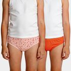 Girls' Coral Regular Fit Solid Panty, मूँगा (कोरल), small