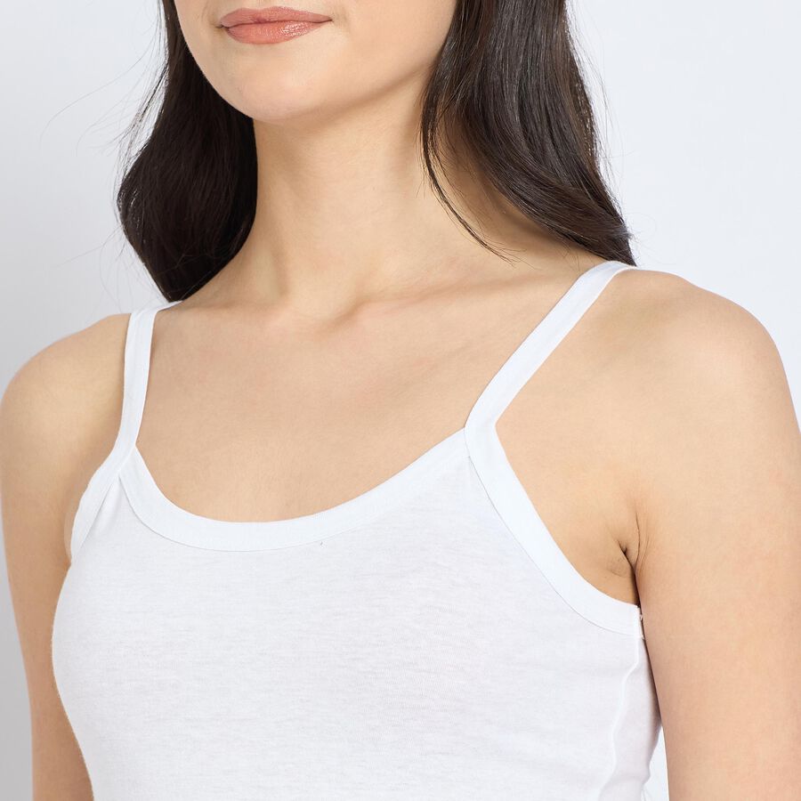 Ladies' 100% Cotton Slips , White, large image number null