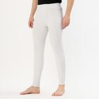 Men's Light Grey Cotton Blend Thermal Lower, Melange Light Grey, small image number null