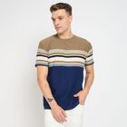 Men's 100% Cotton Round Neck Half Sleeves T-Shirt, Olive, small image number null