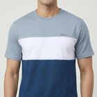 Men's Light Blue Cotton Round Neck Casual T-Shirt, हल्का नीला, small