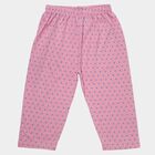 Girls' Light Pink Regular Fit Cotton Blend Capri, Light Pink, small