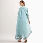 Ladies' 100% Cotton Ethnic Set, Mid Blue, small image number null
