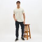 Men's Jet Black Slim Fit Classic Jeans, Dark Grey, small