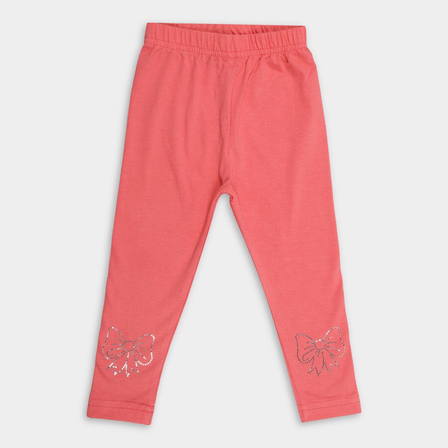Girls' Legging, मूँगा (कोरल), large image number null