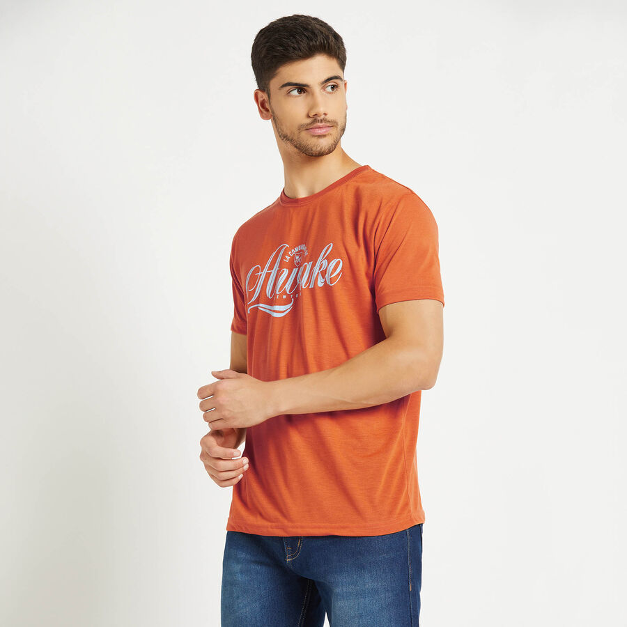Round Neck T-Shirt, Orange, large image number null
