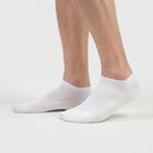 Men's Ankle Length Regular Fit Solid Pack of 3 Socks ( Black, White, Grey ), Black, small