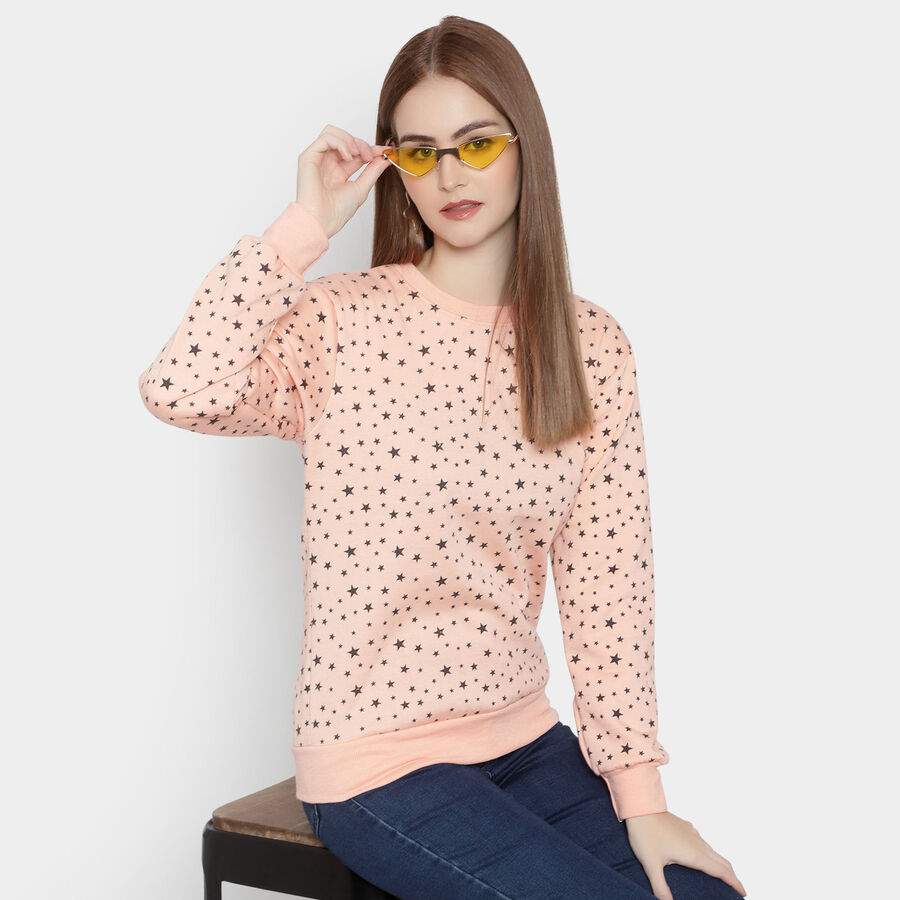 All Over Print Sweatshirt, Peach, large image number null