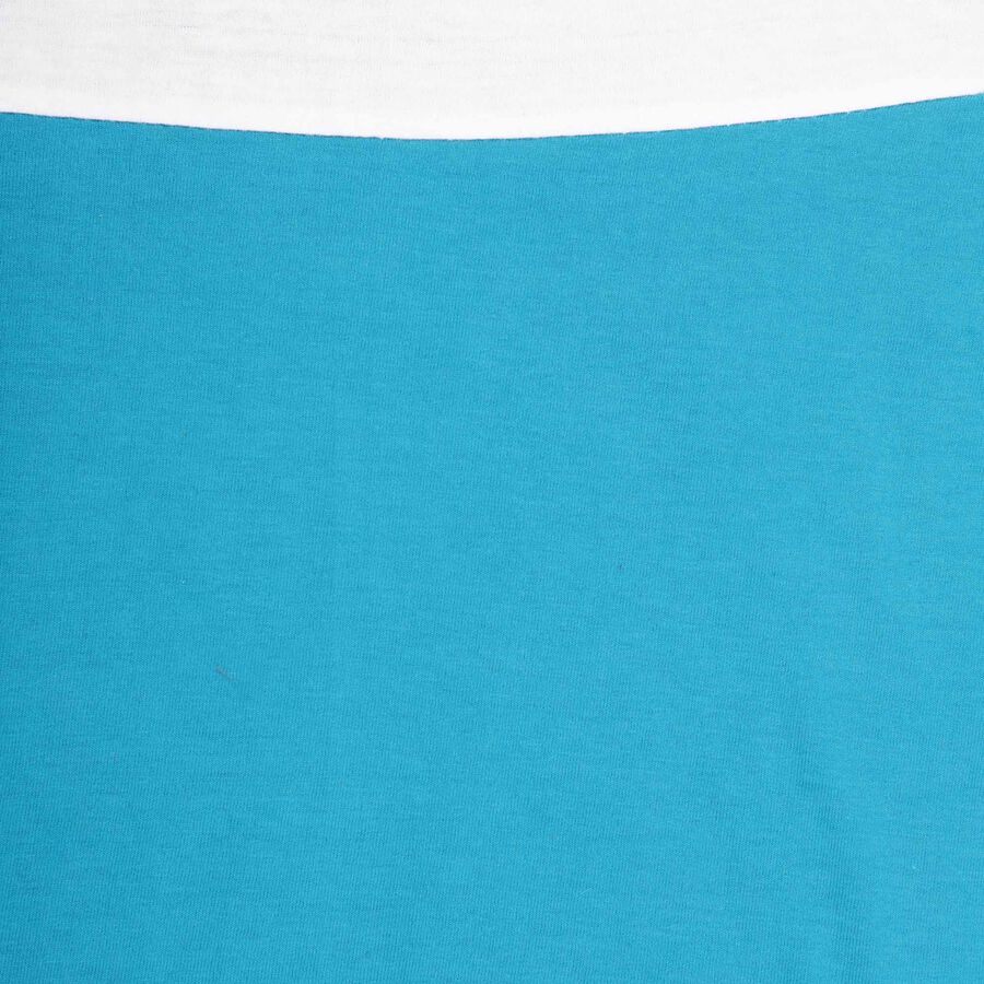 कॉटन टी-शर्ट, टील ब्लू, large image number null