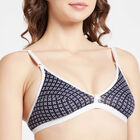 Printed Bra, Navy Blue, small image number null