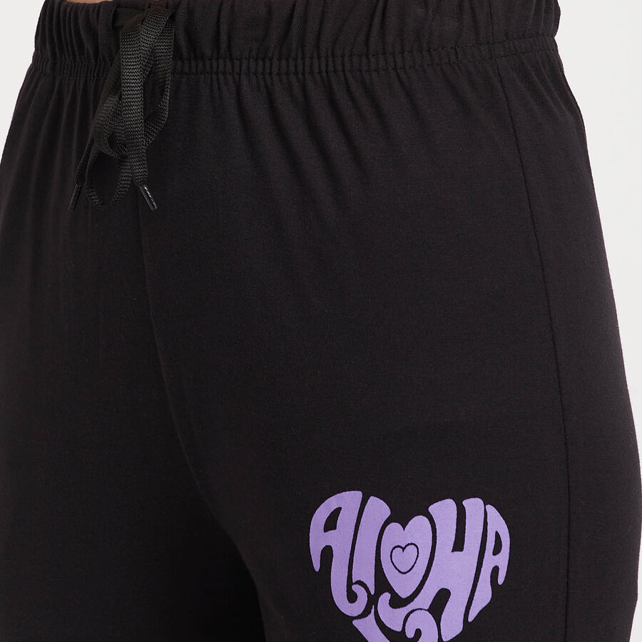 Solid Joggers, काला, large image number null