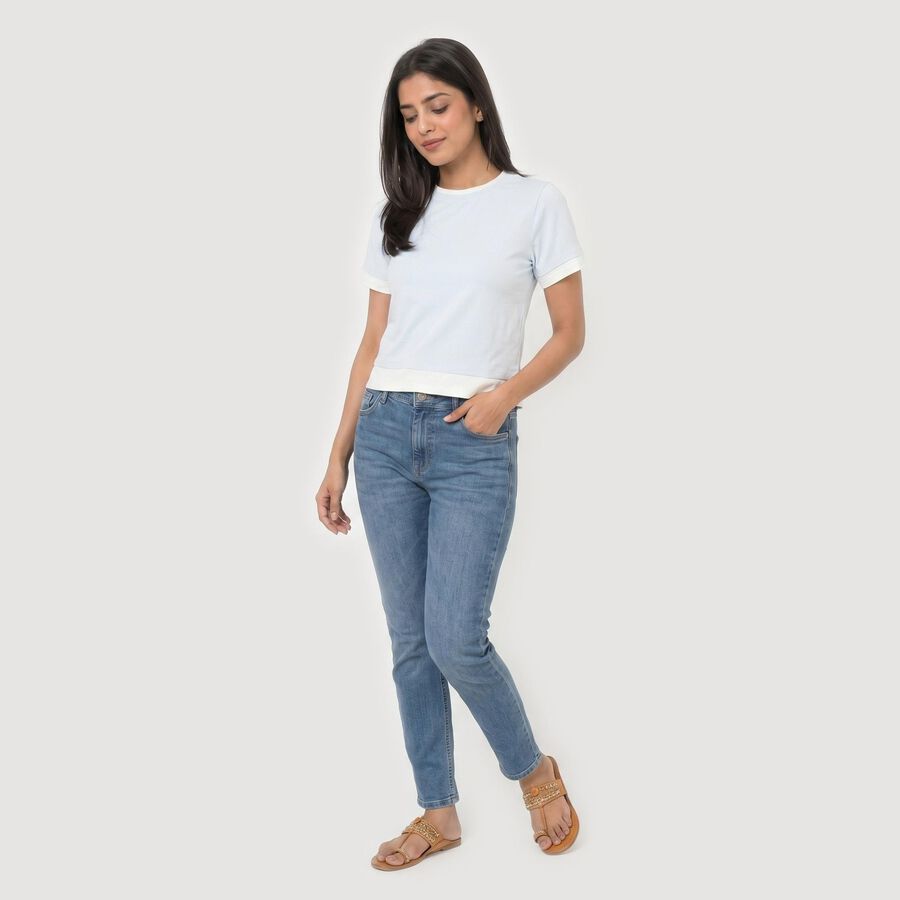 Ladies' Top, Light Blue, large