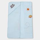 Infants' 100% Cotton Towel, Mid Blue, small image number null
