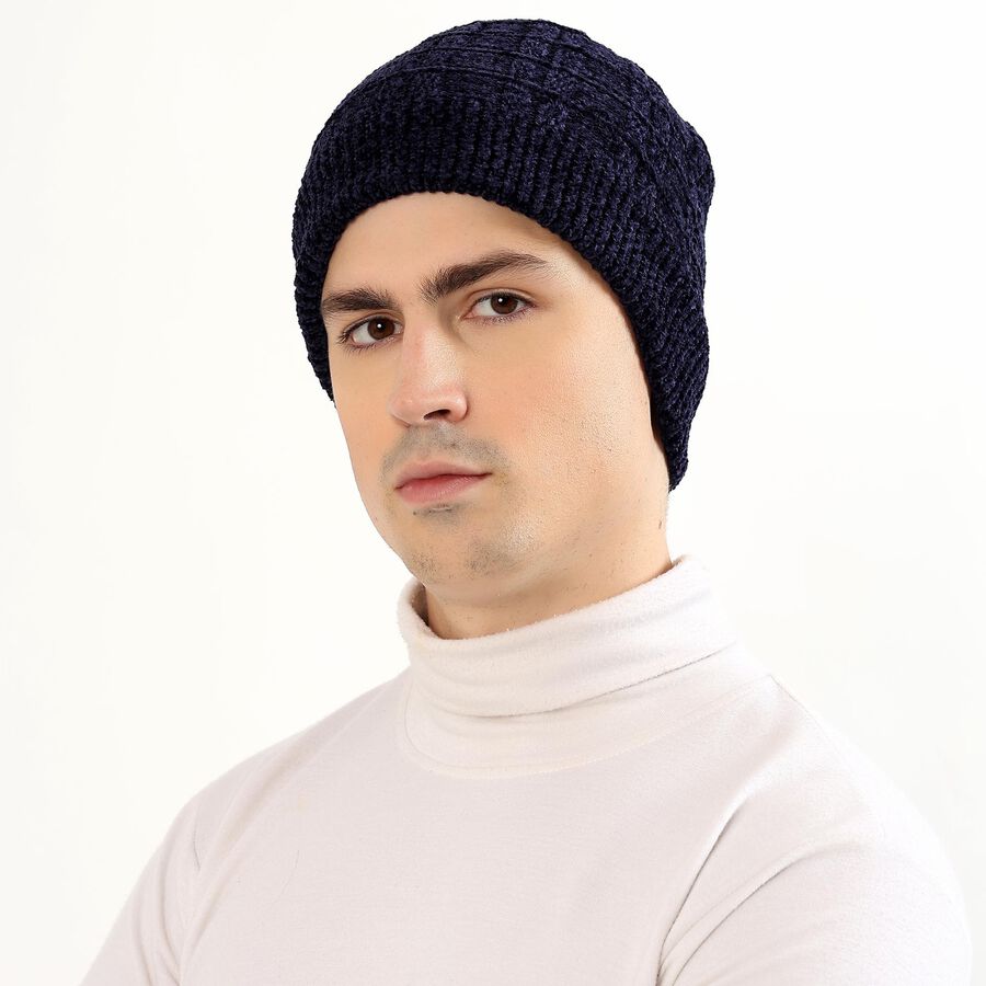 Men's Cap, गहरा नीला, large