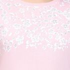 Ladies' Round Neck T-Shirt, Pink, small