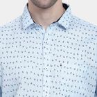 Printed Casual Shirt, Light Blue, small image number null