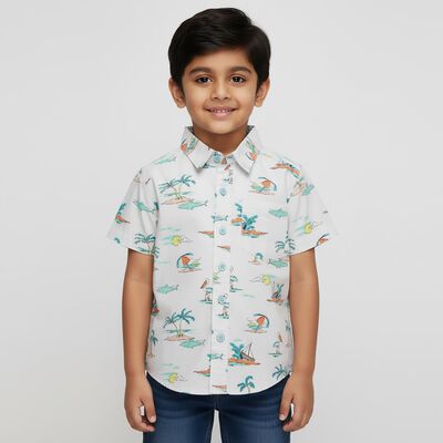 Boys' 100% Cotton Casual Shirt
