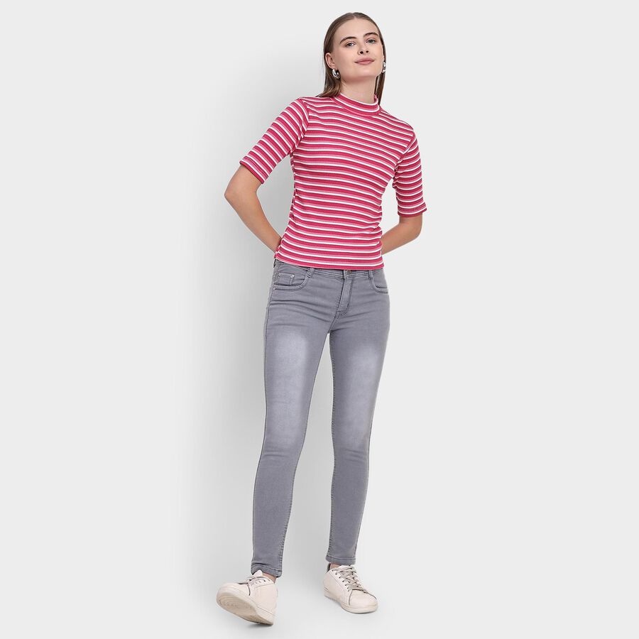 Ladies'  Crop  Top, Pink, large image number null