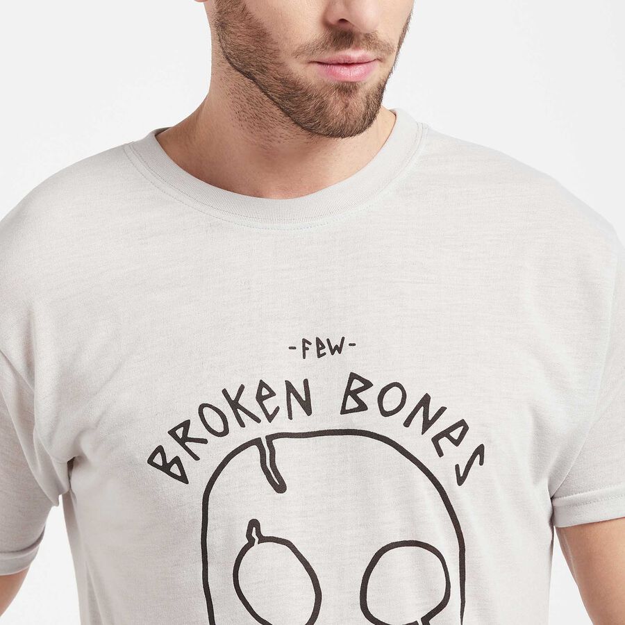 Round Neck T-Shirt, Light Grey, large image number null