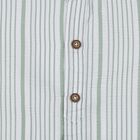 Infants Light Green Cotton Half Sleeve Classic Casual Shirt, Light Green, small