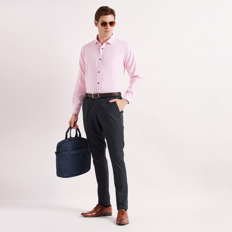 Solid Casual Shirt, Pink, large image number null