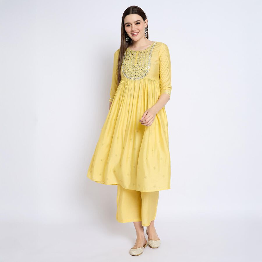 Ladies' Kurta , मस्टर्ड, large image number null