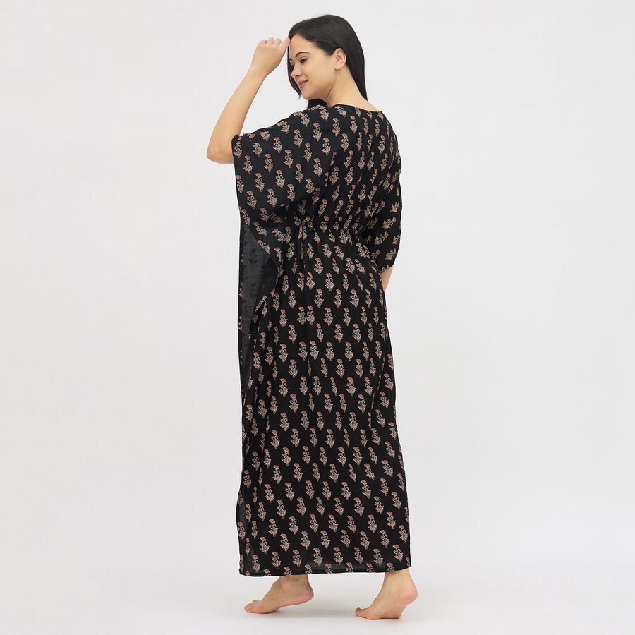 Ladies' Full Length Nighty , Black, large image number null