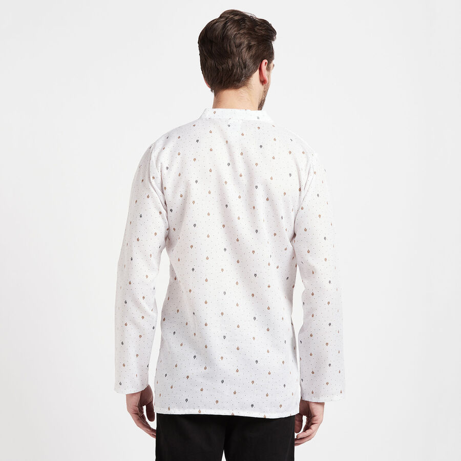 Printed Regular Kurta, सफ़ेद, large image number null